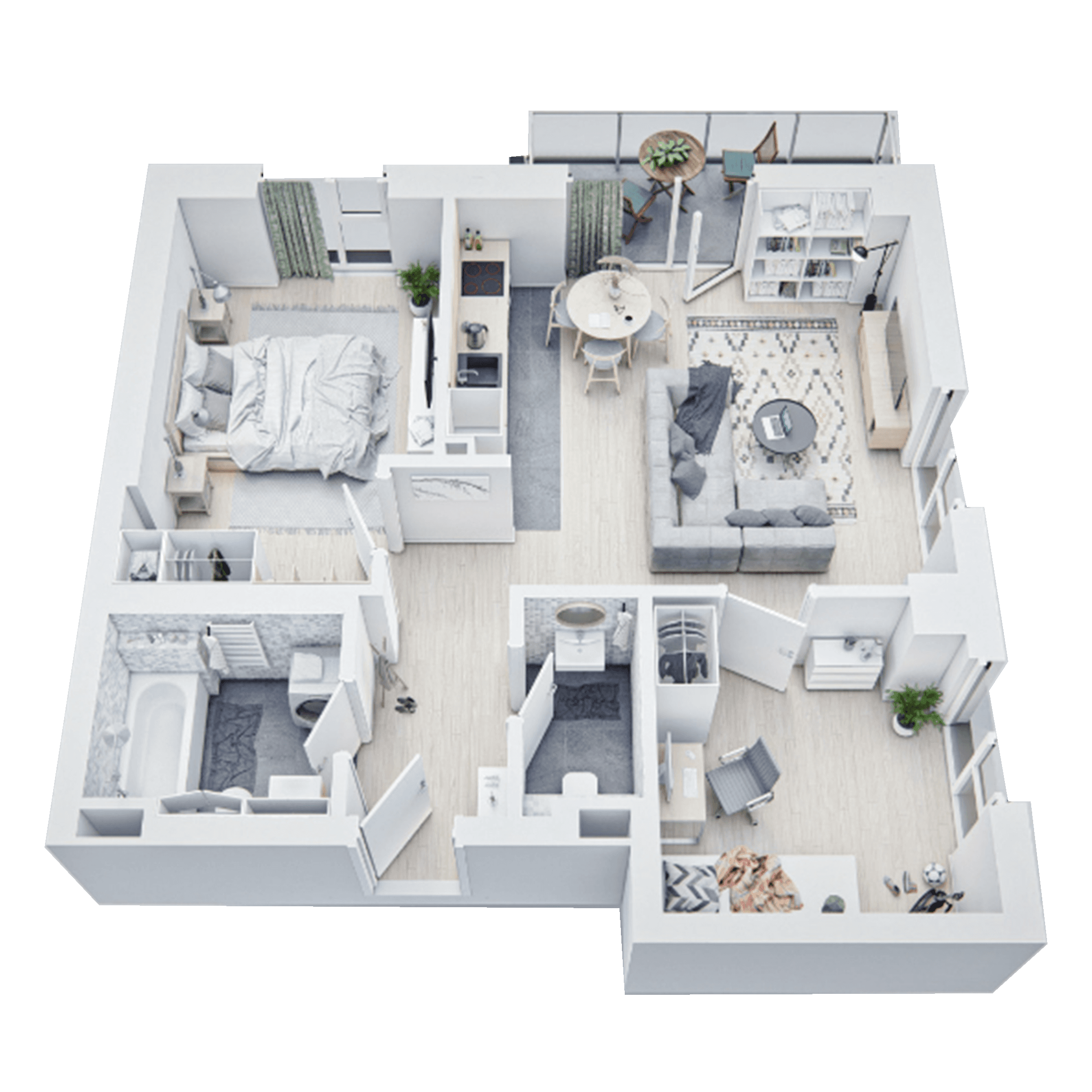 Plan apartament 66A